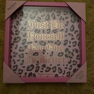 Juicy Couture Pink Leopard Wall Decor